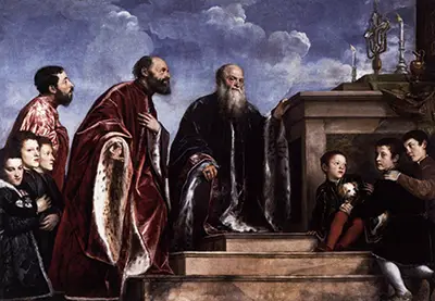 The Vendramin Family Venerating a Relic of the True Cross Titian